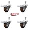 Service Caster 3 Inch High Temp Glass Filled Nylon 1/2 Inch Stem Caster Set with Total Lock Brake SCC-TSTTL20S314-GFNSHT-121315-4 - alternate 4